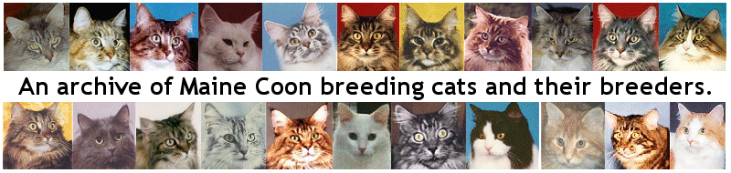 A photo archive of Maine Coon Cat Ancestors and their Breeders.